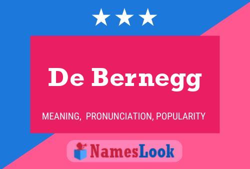 De Bernegg Namensposter