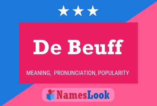 De Beuff Namensposter