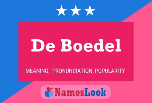 De Boedel Namensposter