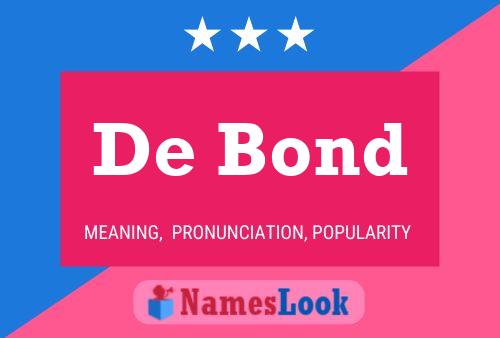 De Bond Namensposter