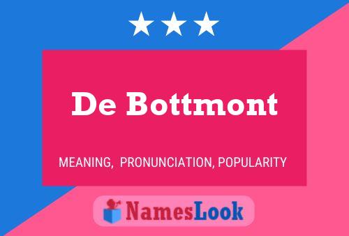 De Bottmont Namensposter