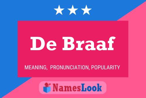 De Braaf Namensposter