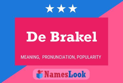 De Brakel Namensposter