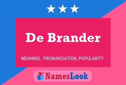 De Brander Namensposter