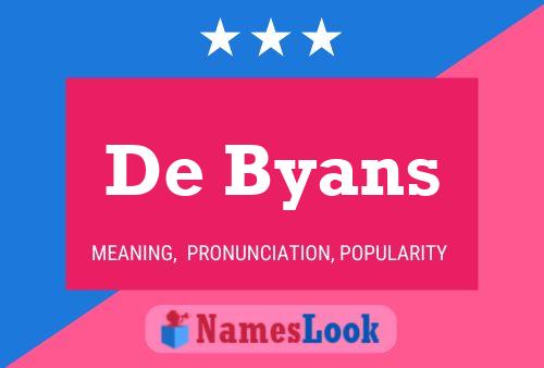 De Byans Namensposter