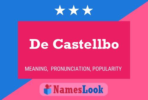 De Castellbo Namensposter