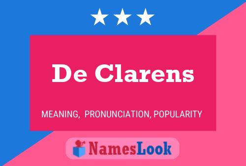 De Clarens Namensposter