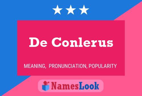 De Conlerus Namensposter