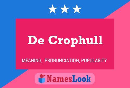 De Crophull Namensposter