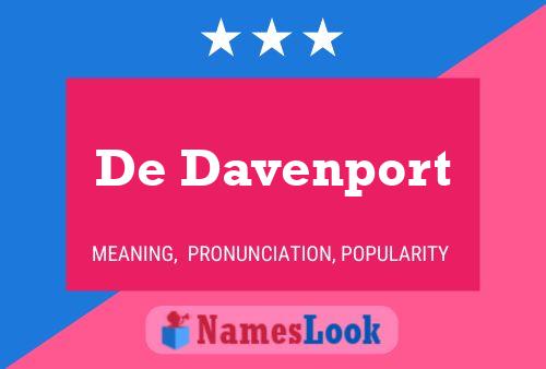 De Davenport Namensposter