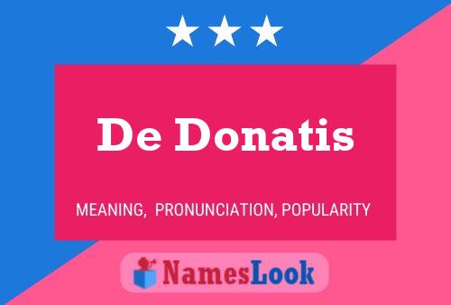 De Donatis Namensposter