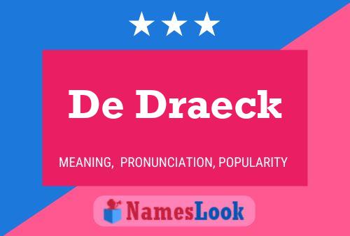 De Draeck Namensposter