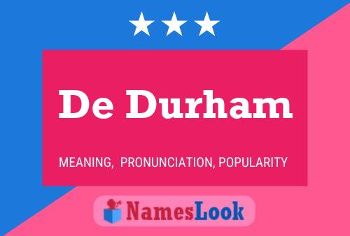 De Durham Namensposter