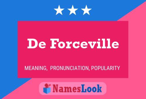 De Forceville Namensposter