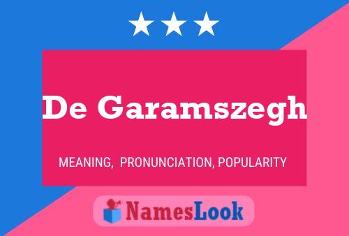 De Garamszegh Namensposter