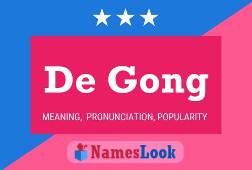 De Gong Namensposter