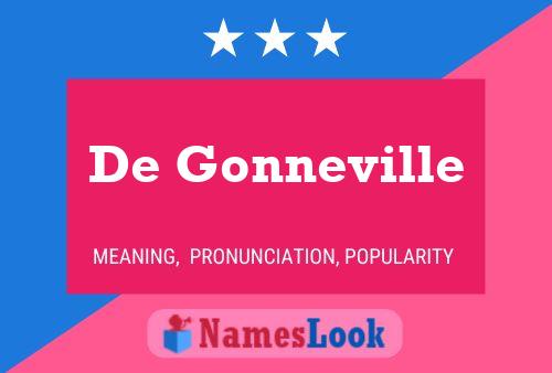 De Gonneville Namensposter