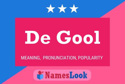 De Gool Namensposter