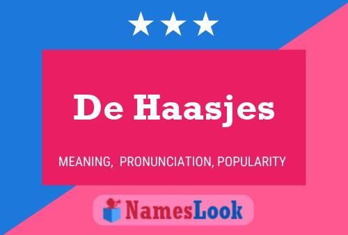 De Haasjes Namensposter