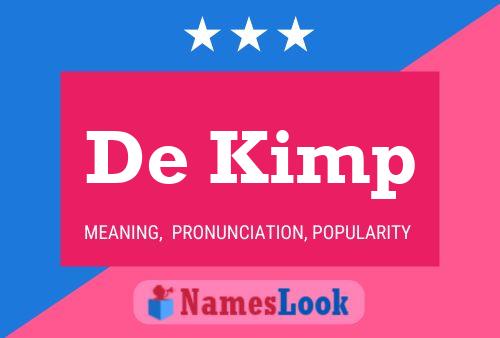 De Kimp Namensposter