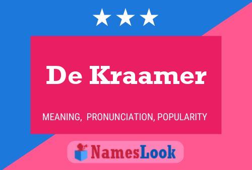 De Kraamer Namensposter