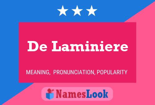 De Laminiere Namensposter