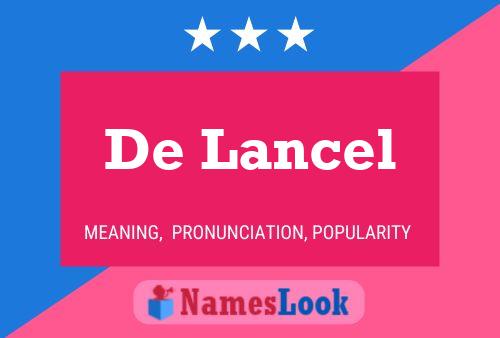 De Lancel Namensposter