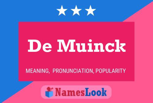 De Muinck Namensposter