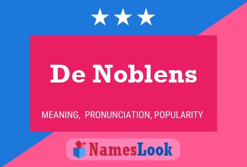 De Noblens Namensposter