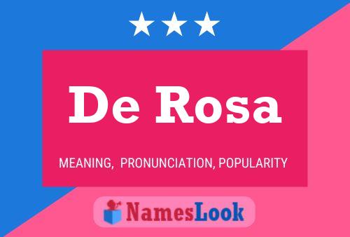 De Rosa Namensposter