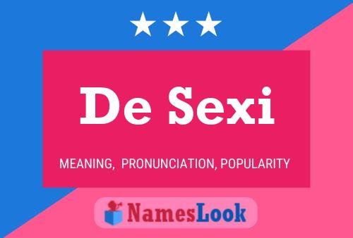 De Sexi Namensposter