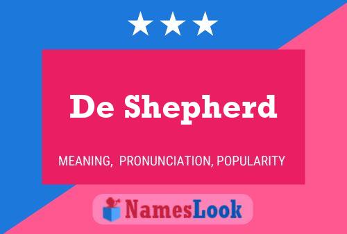 De Shepherd Namensposter