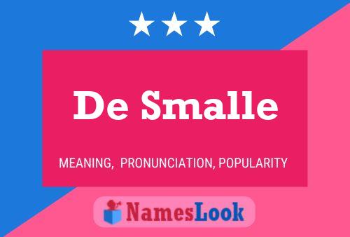 De Smalle Namensposter