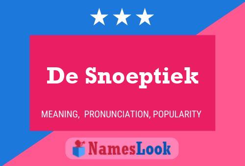 De Snoeptiek Namensposter