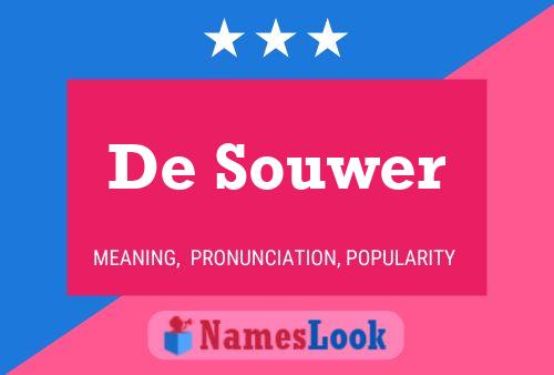 De Souwer Namensposter