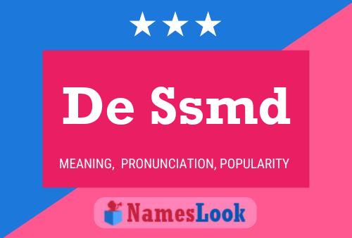 De Ssmd Namensposter