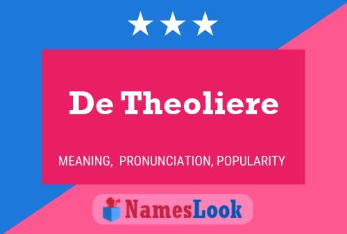 De Theoliere Namensposter