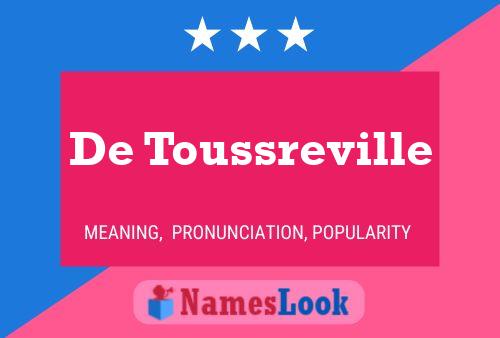 De Toussreville Namensposter