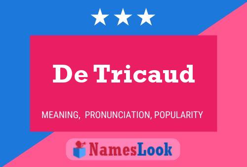 De Tricaud Namensposter