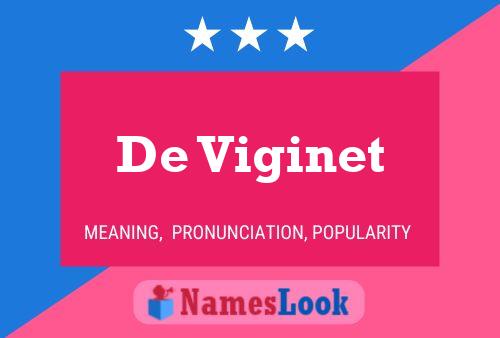 De Viginet Namensposter