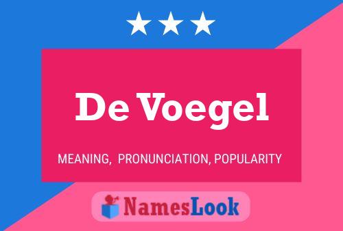 De Voegel Namensposter