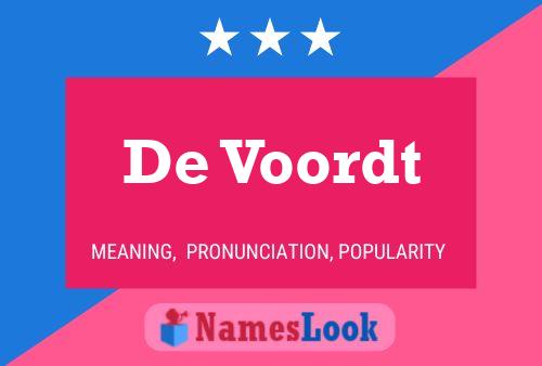 De Voordt Namensposter