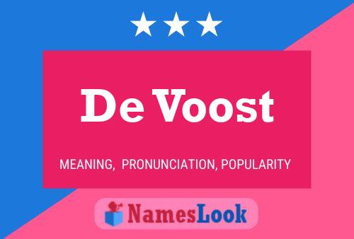 De Voost Namensposter