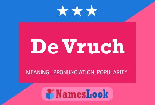 De Vruch Namensposter