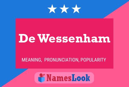 De Wessenham Namensposter