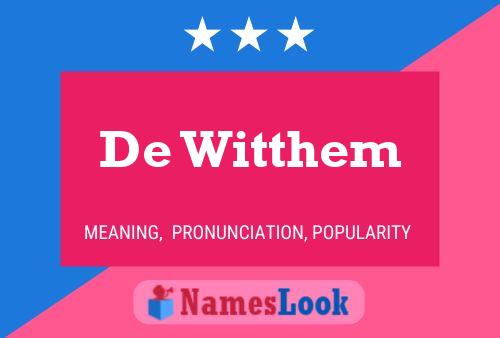 De Witthem Namensposter