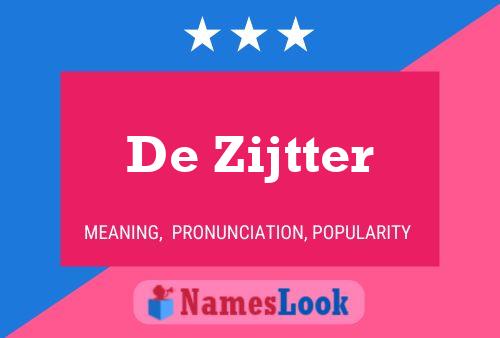 De Zijtter Namensposter