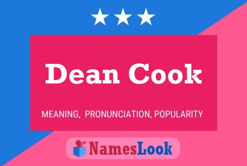 Dean Cook Namensposter