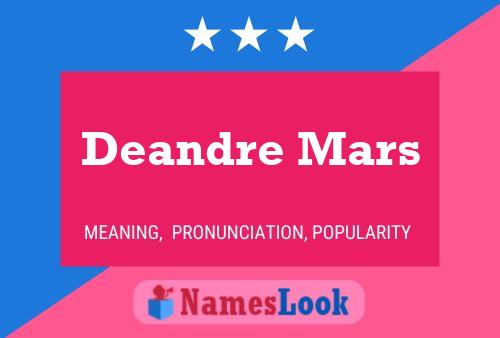 Deandre Mars Namensposter