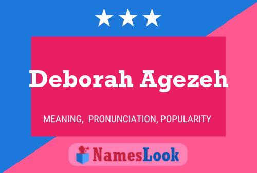 Deborah Agezeh Namensposter